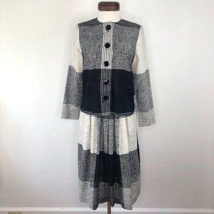 Jo Hardin Originals Dallas Vtg 70s Linen Blend Set